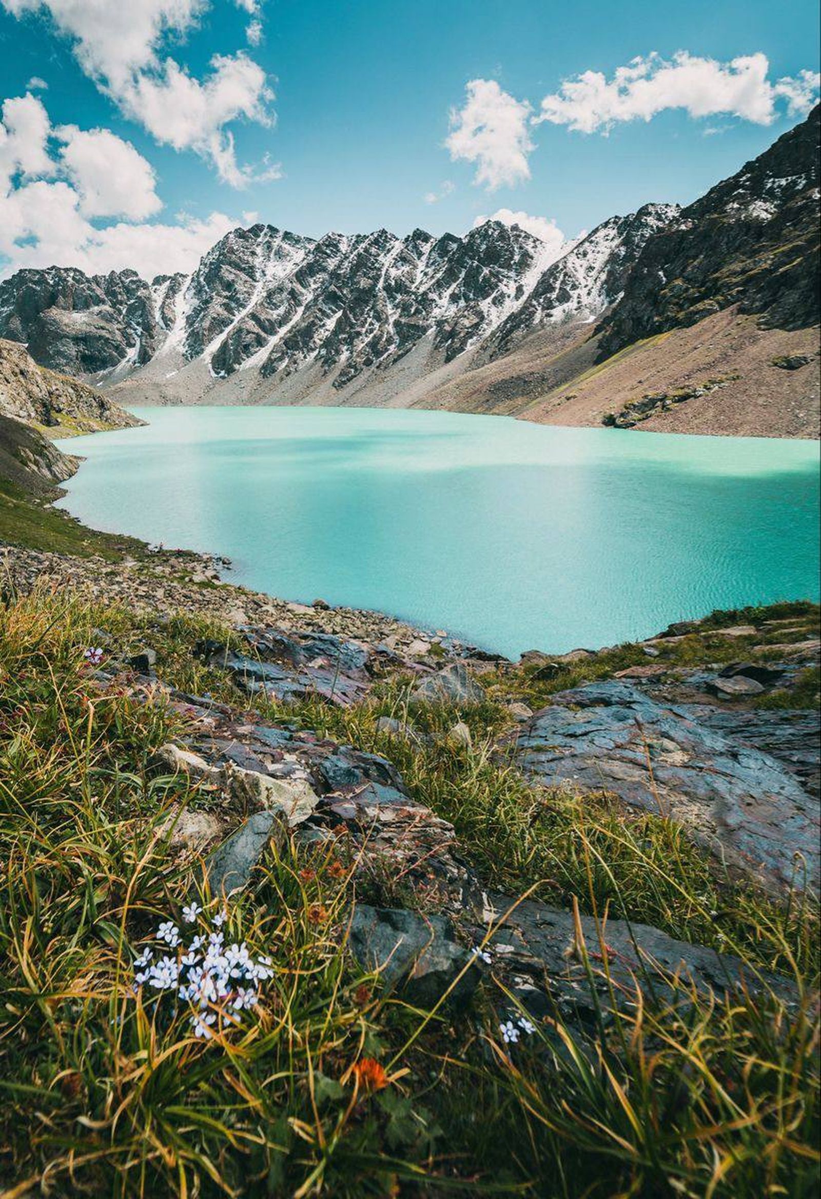 Mountain lake in Kyrgyzstan